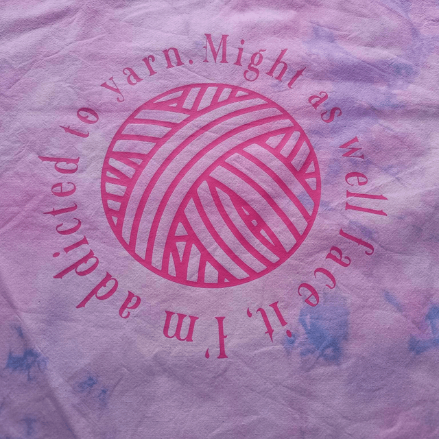 Cotton Shopper Bag - Might as well face it, I'm addicted to yarn.
