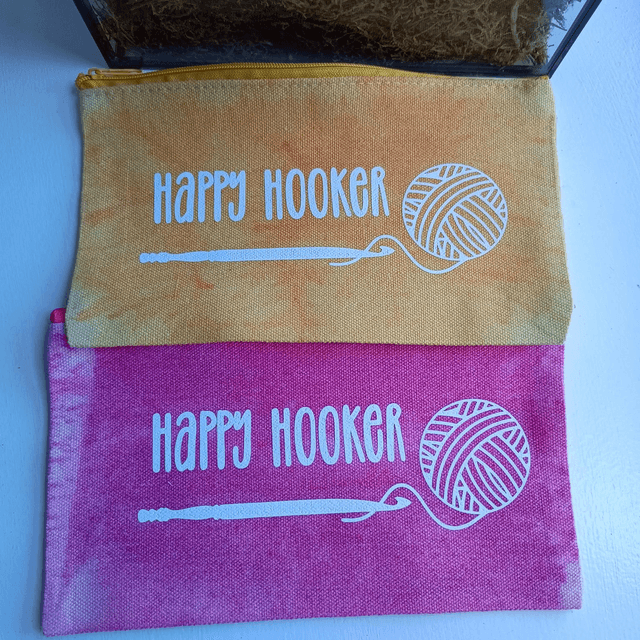 Hand dyed Crochet Hook Pouch
