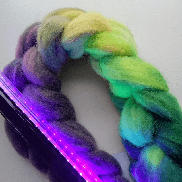 Hand dyed 70% Shetland/ 30% Silk